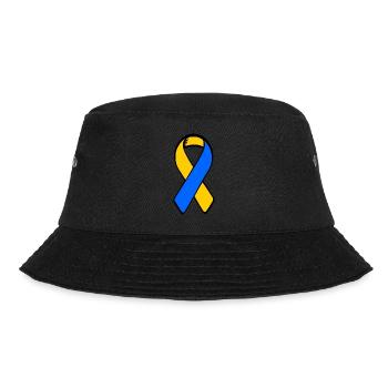 solidarity with ukraine schleife - Bucket Hat - Schwarz - Vorne - Lela (165cm)