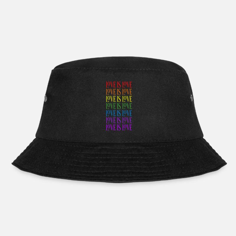 love is love - Bucket Hat - Schwarz
