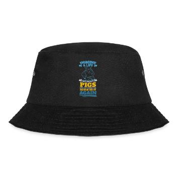 Pig - Bucket Hat - black - Front - Lela (165cm)