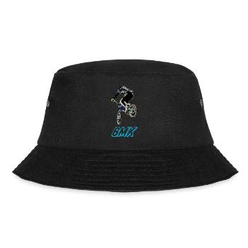 BMX Race Racing Mountainbike Motocross - Bucket Hat - Schwarz - Vorne - Lela (165cm)