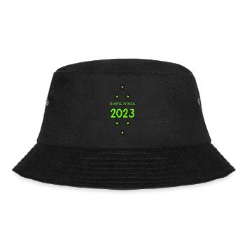 FROHES NEUES JAHR!. HEILIGER SILVESTER. NEUJAHR - Bucket Hat - Schwarz - Vorne - Lela (165cm)