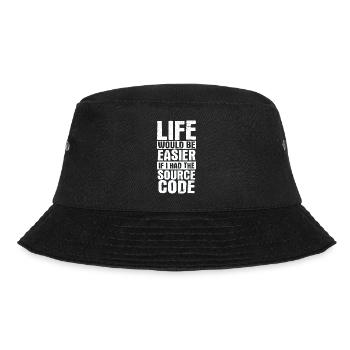 Software Ingenieur Informatiker Programmierer - Bucket Hat - Schwarz - Vorne - Lela (165cm)