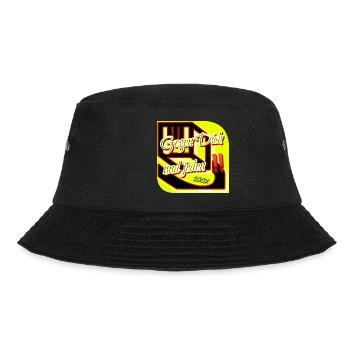 Gegen dich und jeden‼️ - 100% - Club WoW - Bucket Hat - Schwarz - Vorne - Lela (165cm)