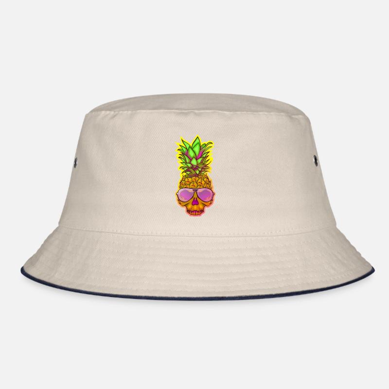 Totenkopf-Ananas 1 Bucket Hat