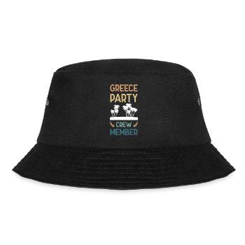 Greece Party Crew - Bucket Hat - black - Front - Lela (165cm)