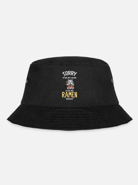 Ramen & Katzen Anime Ramen-Katze Geschenk - Bucket Hat - Schwarz