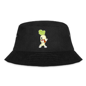 Radieschen Basketballspieler Basketball - Bucket Hat - Schwarz - Vorne - Lela (165cm)