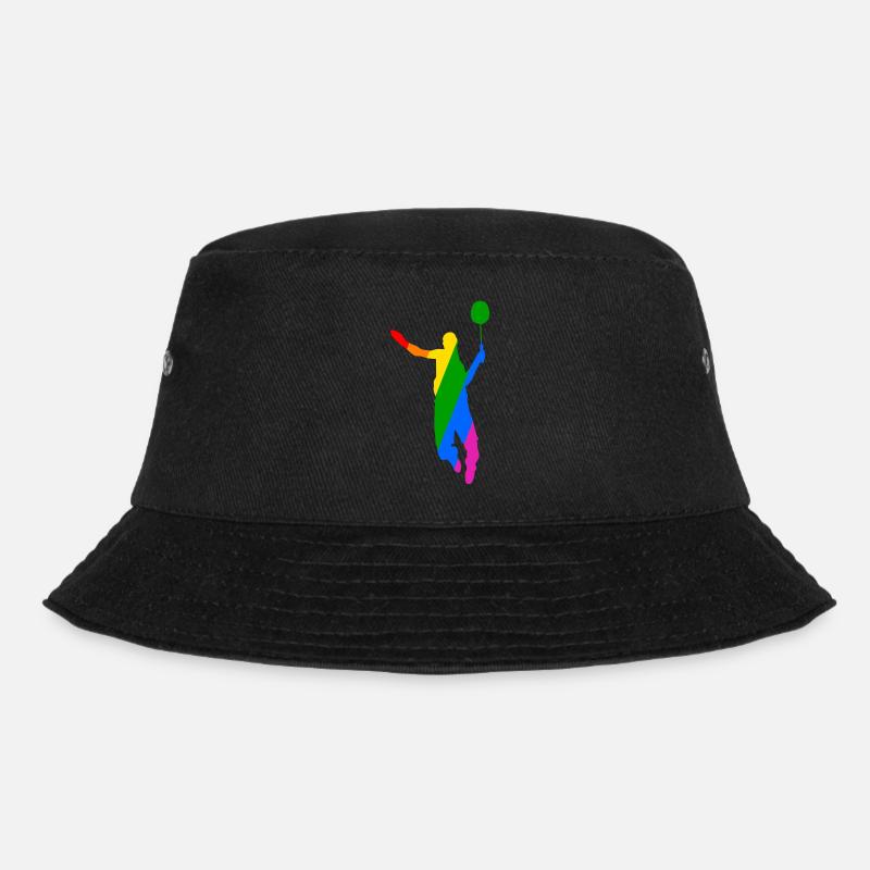 Conception de tennis de badminton arc-en-ciel - Bob - noir