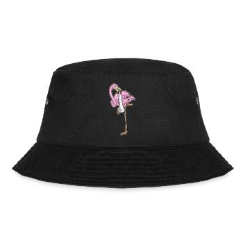 Flamingo Chess Piece King Chess - Bucket Hat - black - Front - Lela (165cm)