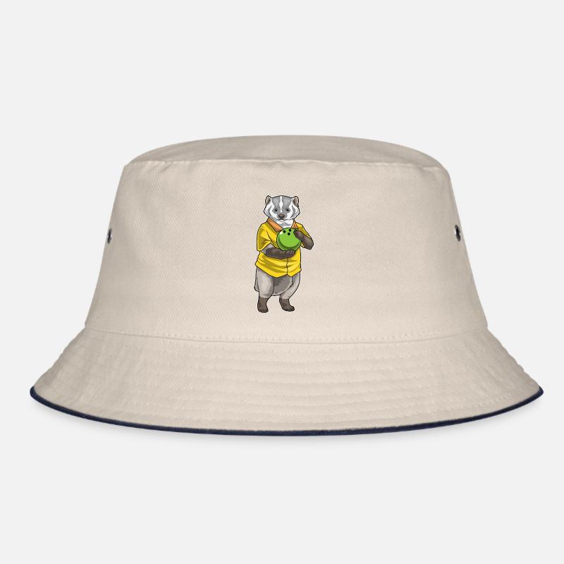Dachs Bowling Bowlingkugel Bucket Hat