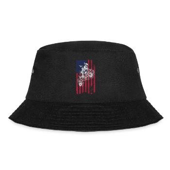 Drapeau américain du vélo de cross, - Bob - noir - Devant - Lela (165cm)
