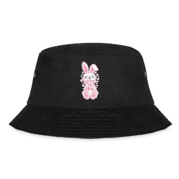 Petit Lapin de Pâques en rose - Bob - noir - Devant - Lela (165cm)