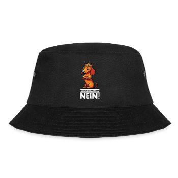 Bevor Du Fragst Dackel Dackelbesitzer Dackelhalter - Bucket Hat - Schwarz - Vorne - Lela (165cm)