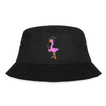 Flamingo Witch Witch Hat - Bucket Hat - black - Front - Lela (165cm)