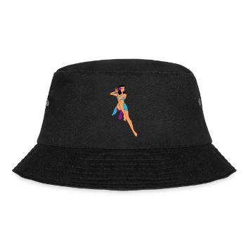 Pin up beach girl 1950's - Bob - noir - Devant - Lela (165cm)