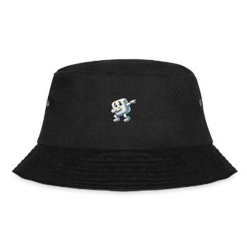 Cute Marshmallow Dab Cartoon - Bucket Hat - black - Front - Lela (165cm)