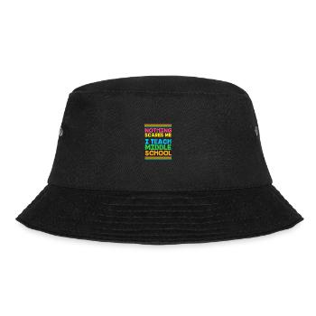 Lehrer der Mittelstufe - Bucket Hat - Schwarz - Vorne - Lela (165cm)