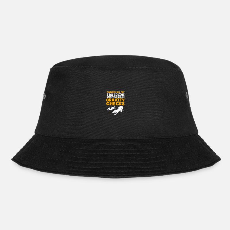 Springreiten Springpferd - Bucket Hat - Schwarz