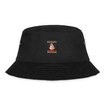 Gorilla - Bucket Hat - Schwarz - Vorne - Lela (165cm)
