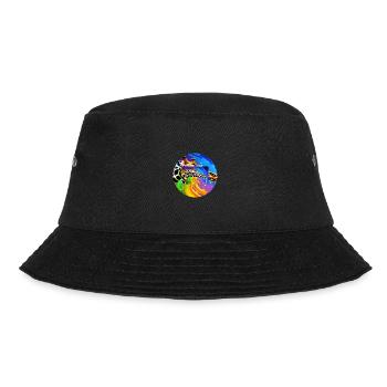 Farbenfrohe Giraffe - Bucket Hat - Schwarz - Vorne - Lela (165cm)