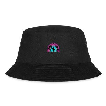 Surf retro sunset - Bucket Hat - black - Front - Lela (165cm)
