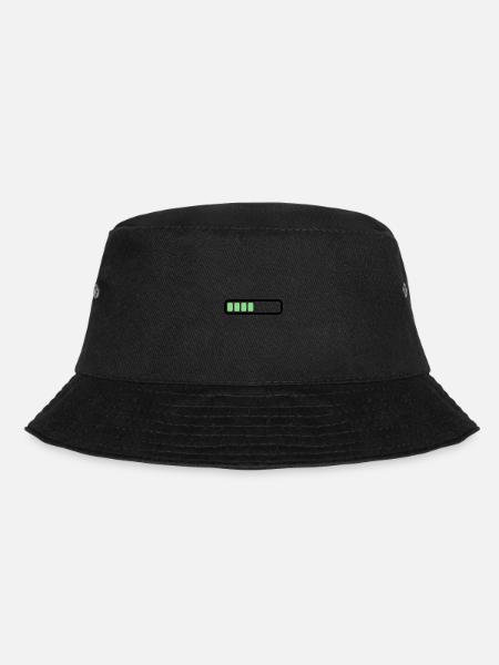 Akku Batterie loading - Bucket Hat - Schwarz