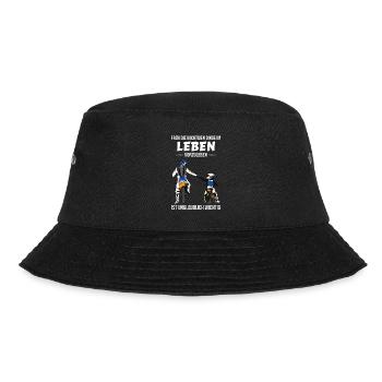 Motorrad Papa Sohn Motorräder Motorradfahren Bike - Bucket Hat - Schwarz - Vorne - Lela (165cm)
