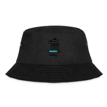 tante 2023 is loading - Bucket Hat - Schwarz - Vorne - Lela (165cm)