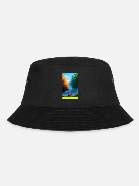 Horse | Horse Riding | Animal | Mount | Colorful - Bucket Hat - black
