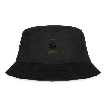 Affenpinscher Hund Weihnachten Hunderasse - Bucket Hat - Schwarz - Vorne - Lela (165cm)