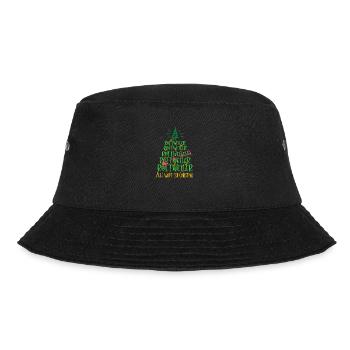 Rottweiler Hund Weihnachten Hunderasse - Bucket Hat - Schwarz - Vorne - Lela (165cm)