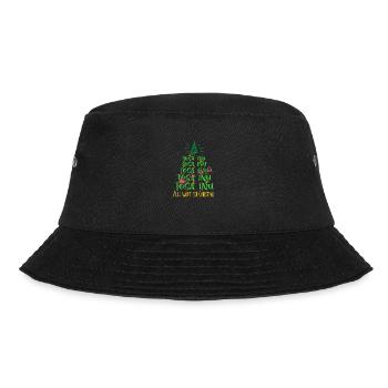 Tosa Inu Hund Weihnachten Hunderasse - Bucket Hat - Schwarz - Vorne - Lela (165cm)
