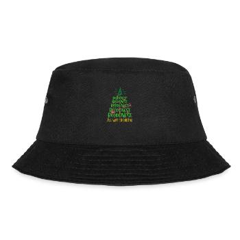 Bologneser Hund Weihnachten Hunderasse - Bucket Hat - Schwarz - Vorne - Lela (165cm)