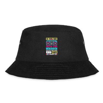 solche wie dich und 90er Kinder - Bucket Hat - Schwarz - Vorne - Lela (165cm)