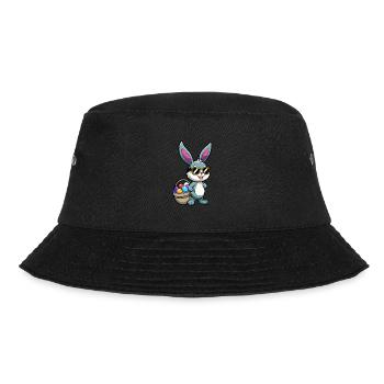 Happy Easter - Easter Bunny - Easter Egg - Gift - Bucket Hat - black - Front - Lela (165cm)