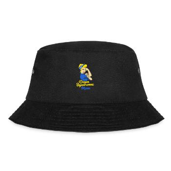 Down Syndrom T21 Chromosom Trisomie Mutter Mama - Bucket Hat - Schwarz - Vorne - Lela (165cm)