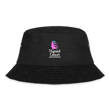 Schilddrüsenkrebs Krebs Schilddrüse - Bucket Hat - Schwarz - Vorne - Lela (165cm)