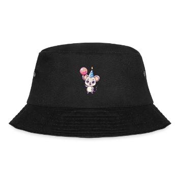 Maus Geburtstag Baby - Bucket Hat - Schwarz - Vorne - Lela (165cm)