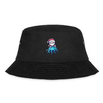 Jellyfish Santa Claus - Bucket Hat - black - Front - Lela (165cm)