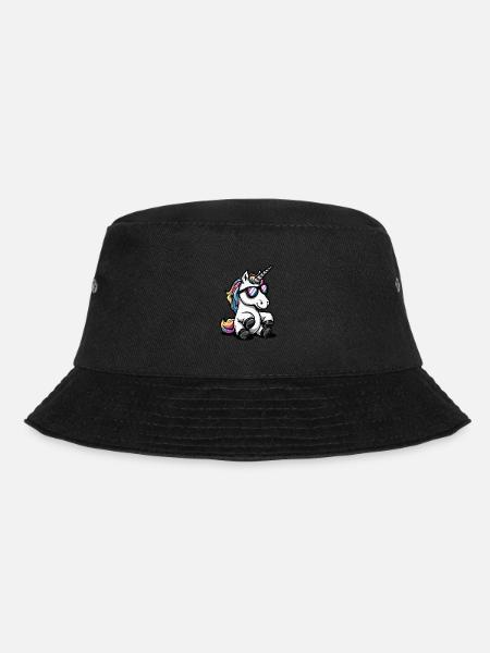 Einhorn Tier - Bucket Hat - Schwarz