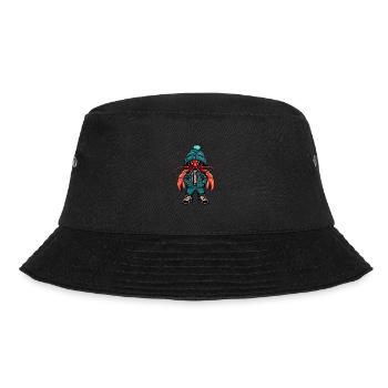 Hummer Krebs Lustig Winter - Bucket Hat - Schwarz - Vorne - Lela (165cm)