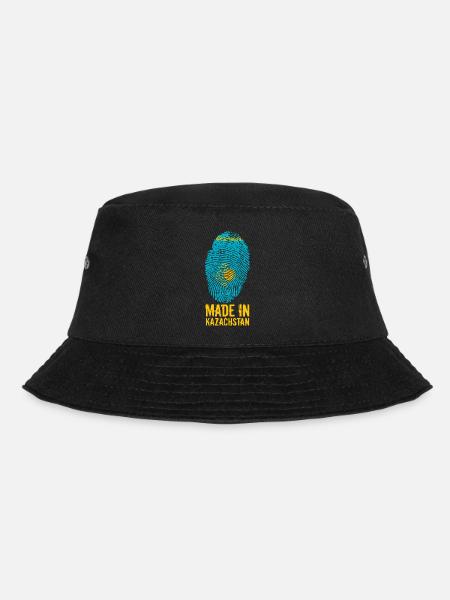 Made in Kazachstan / Gemacht in Kasachstan - Bucket Hat - Schwarz