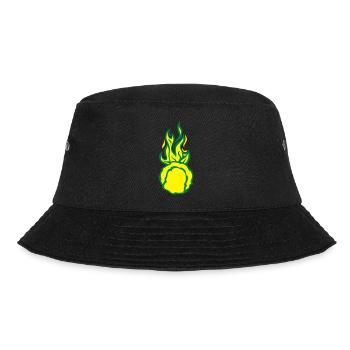 Ball Tennis Flamme Feuer Flamme - Bucket Hat - Schwarz - Vorne - Lela (165cm)