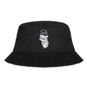 Q bleibt Kuh b - Bucket Hat - Schwarz - Vorne - Lela (165cm)