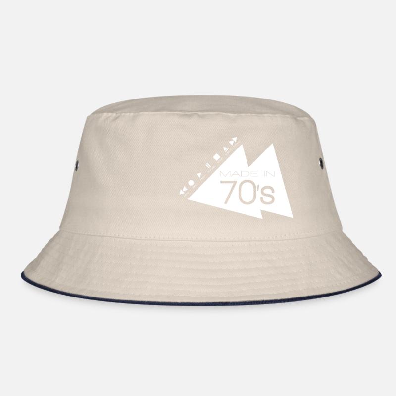 MADE IN 70s _white_ Bucket Hat