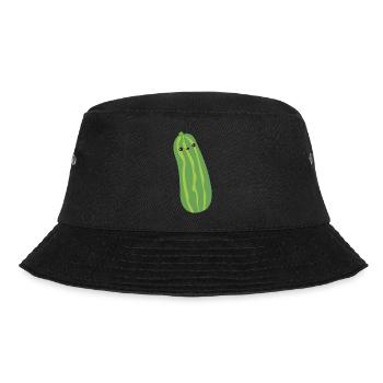 Gurke - Bucket Hat - Schwarz - Vorne - Lela (165cm)