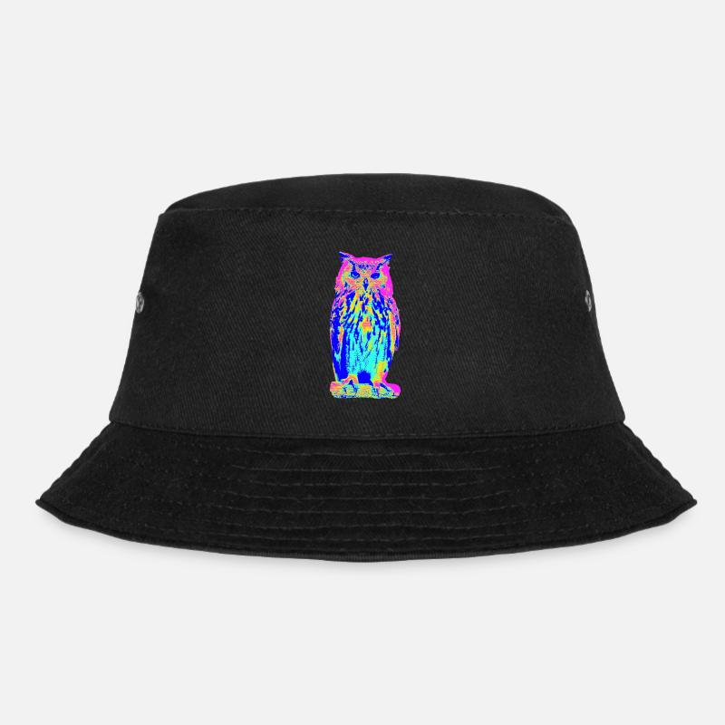 Eagle owl - Bucket Hat - black