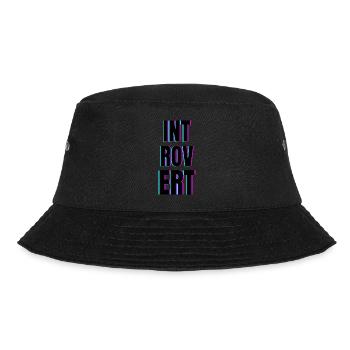 INTROVERT - Bucket Hat - black - Front - Lela (165cm)