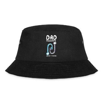 Papa leidenschaftlich über Angeln Ruhestandsplan S - Bucket Hat - Schwarz - Vorne - Lela (165cm)