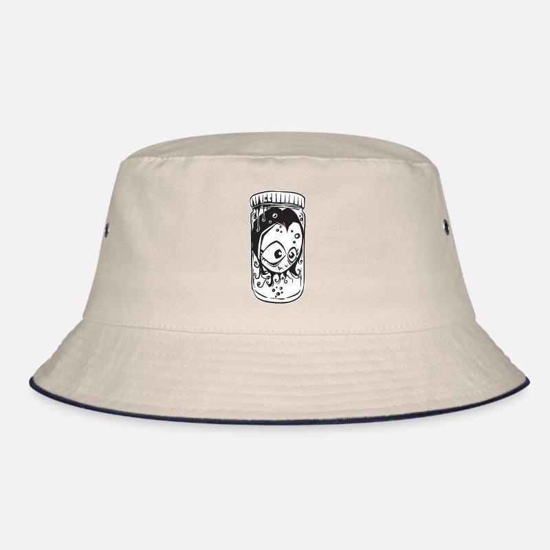 Head in a vampire bottle Bucket Hat
